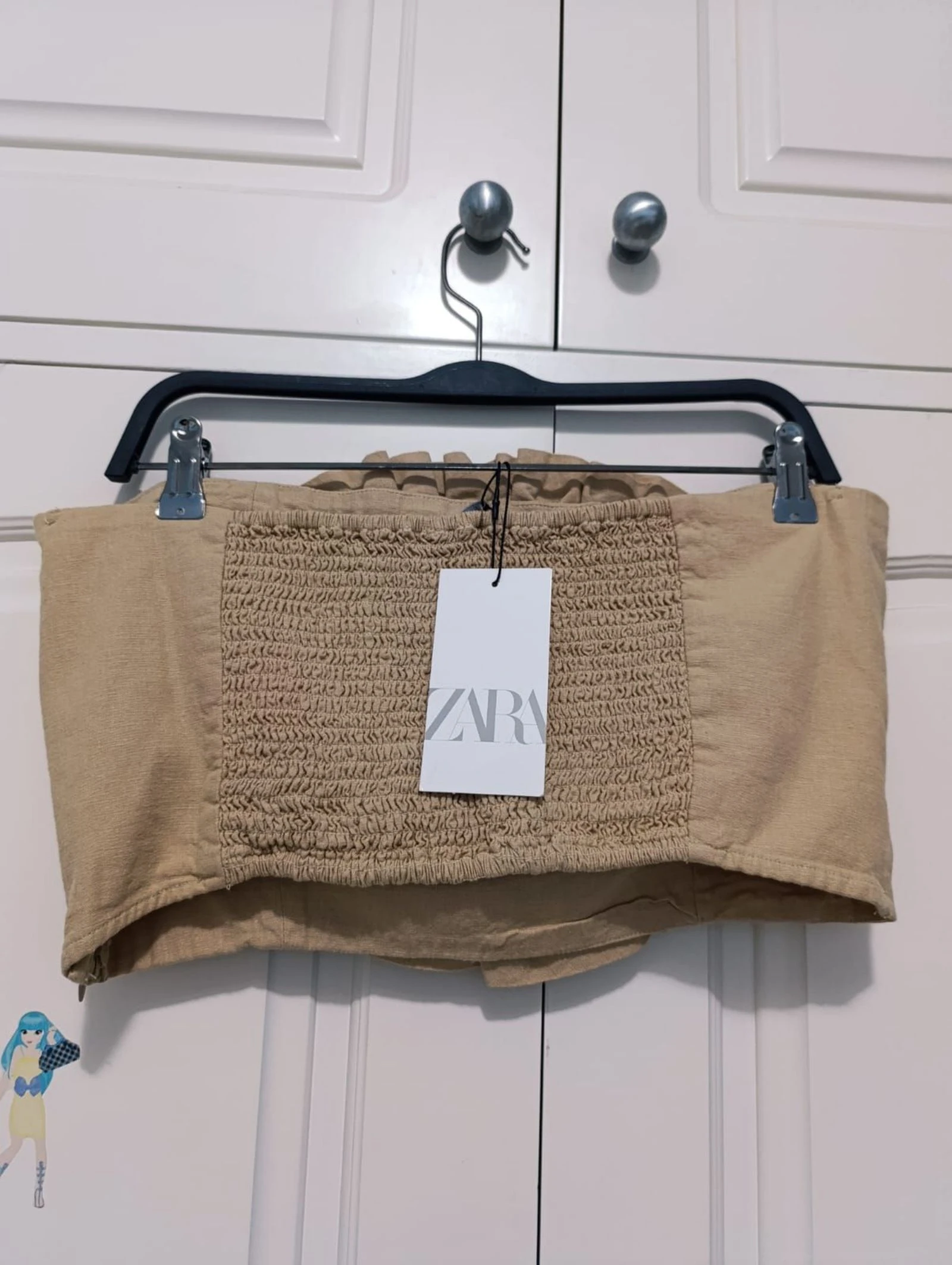 Top Zara linho rosa grande tamanho XXL – photo 2